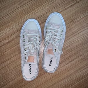 KNITTED BEIGE PLATFORM CONVERSE!💗💗